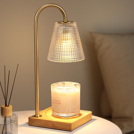 Hong-in; Hong-in Candle Warmer Lamp with Timer Dimmer,Mothers Day Birthday Gifts for Women Mom,House Warming Gifts New Home Room Decor,Wax Warmer for Scented Wax Jar Candles; Category:Gifts for Mom; Image:1